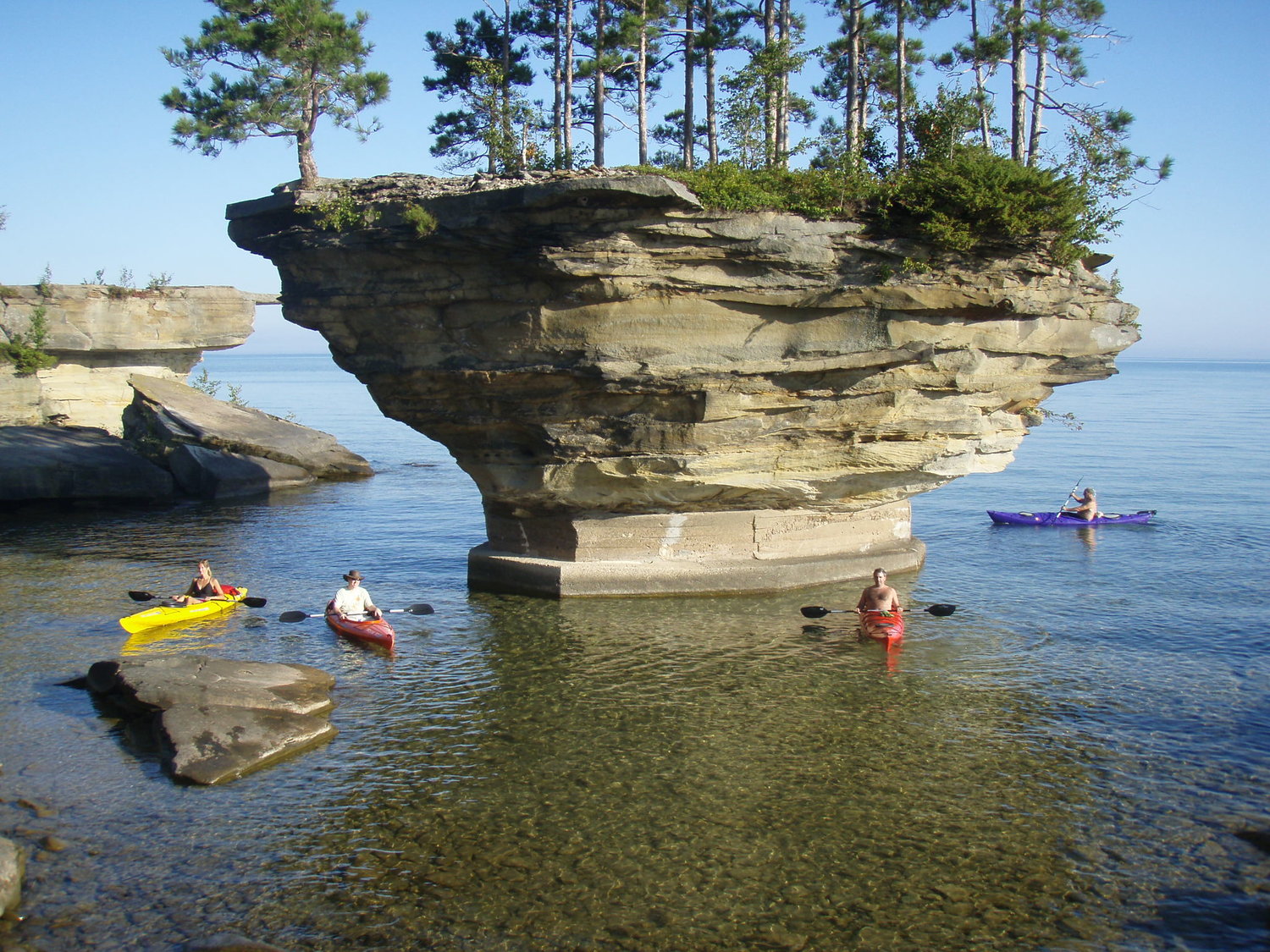 Kayaking to Turnip Rock